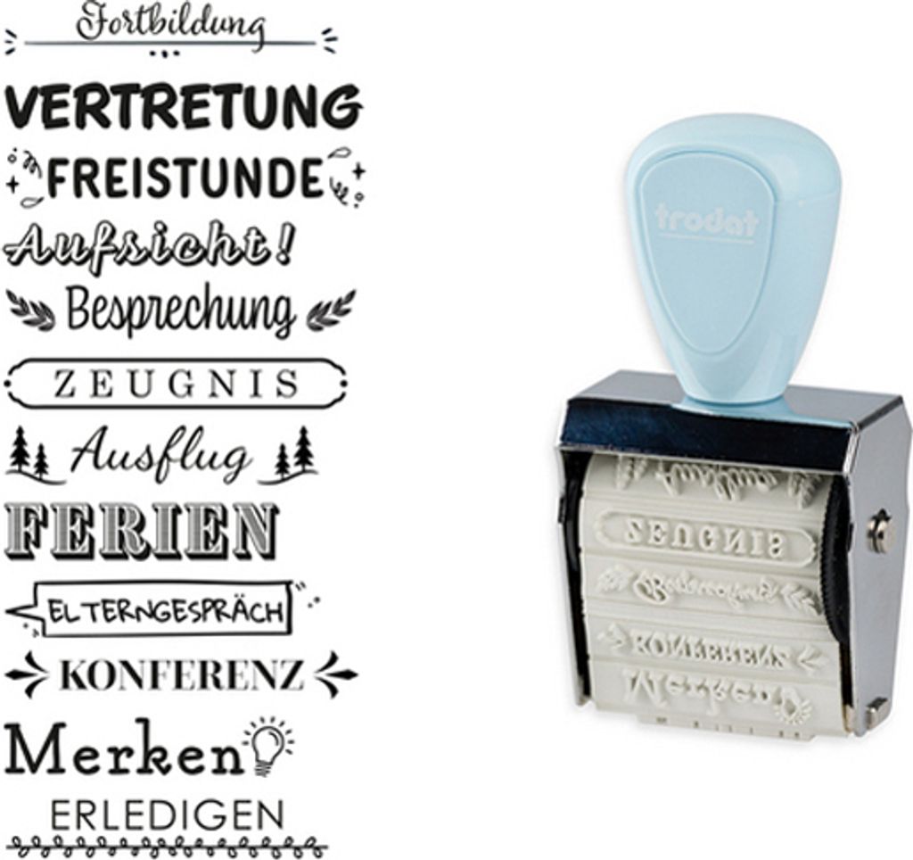 trodat Kreativstempel-Set Creative Mini "Schulplaner"