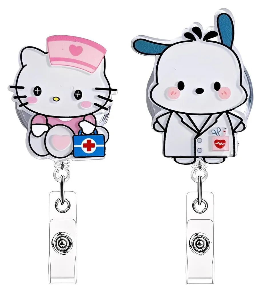 Porte-badge avec Clip pour Infirmière et Médecin - Accessoire Médical