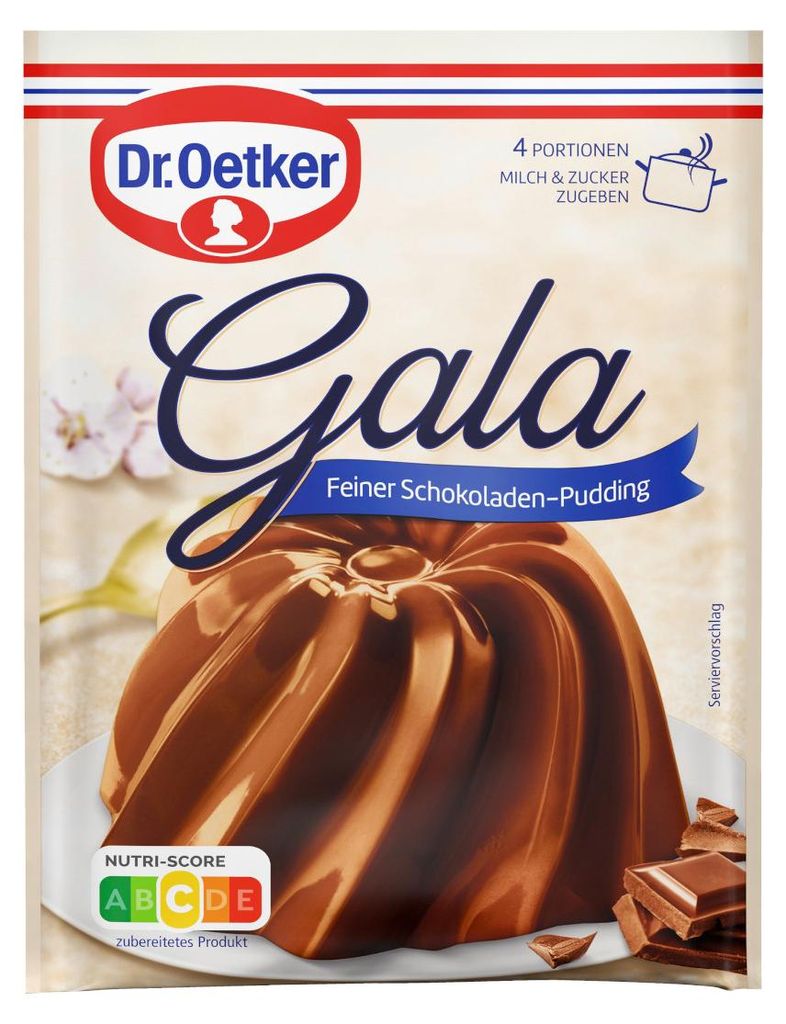 Dr. Oetker Gala budino in polvere al cioccolato confezione Immagine del prodotto 