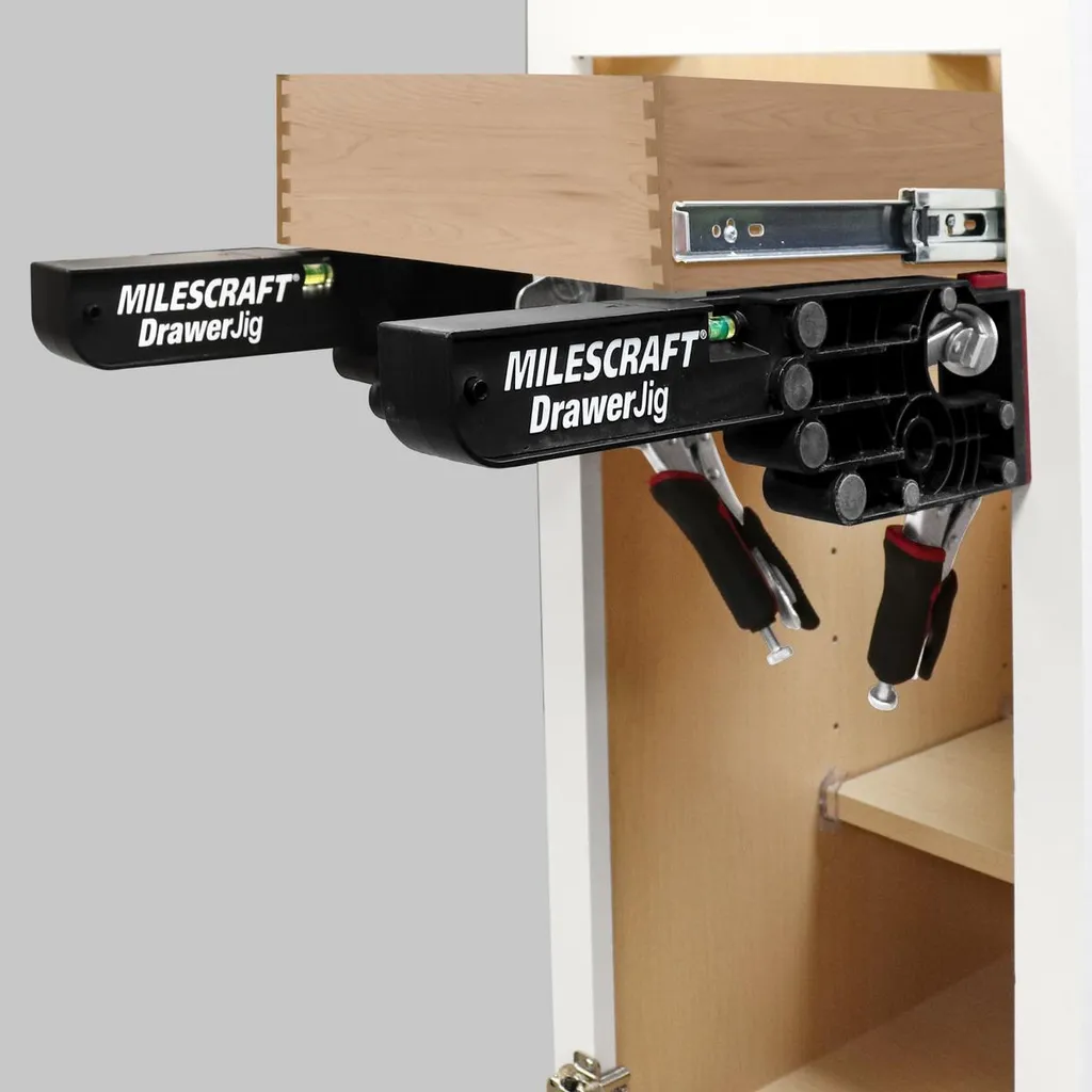 Gabarit Milescraft robuste pour assemblage coulisses tiroirs précis