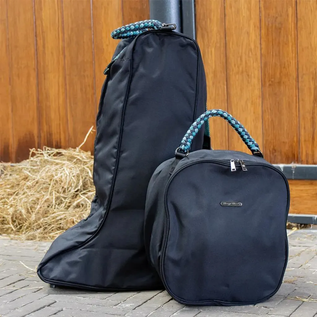 Sac pour bottes d'équitation imperméable et ventilé noir - 2