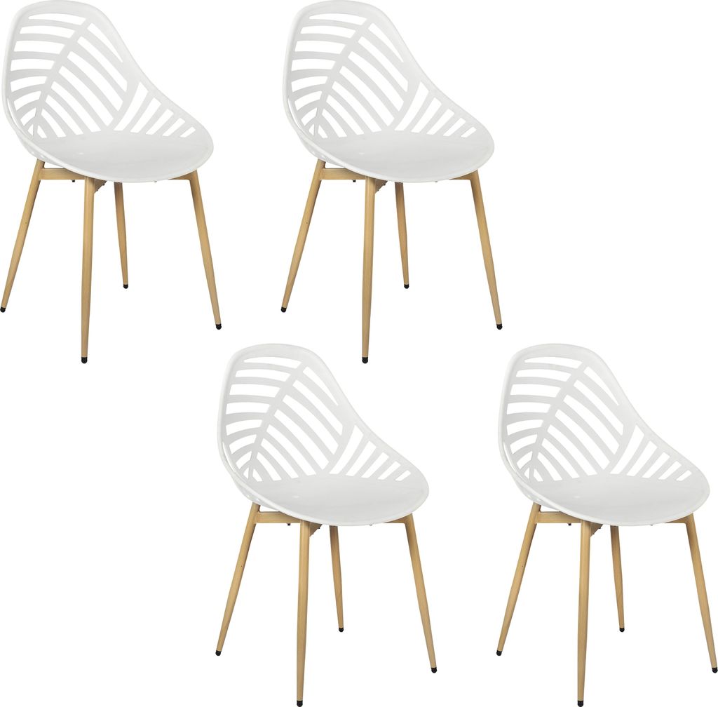 Lot de 4 Chaises - HOME DECO FACTORY - Alameda - Ajourées - Image du produit 