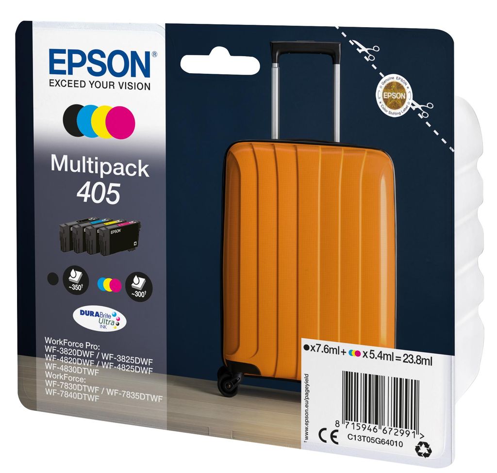Epson 405 Multipack - Pack de 4 - noir, jaune, cyan, Image du produit 