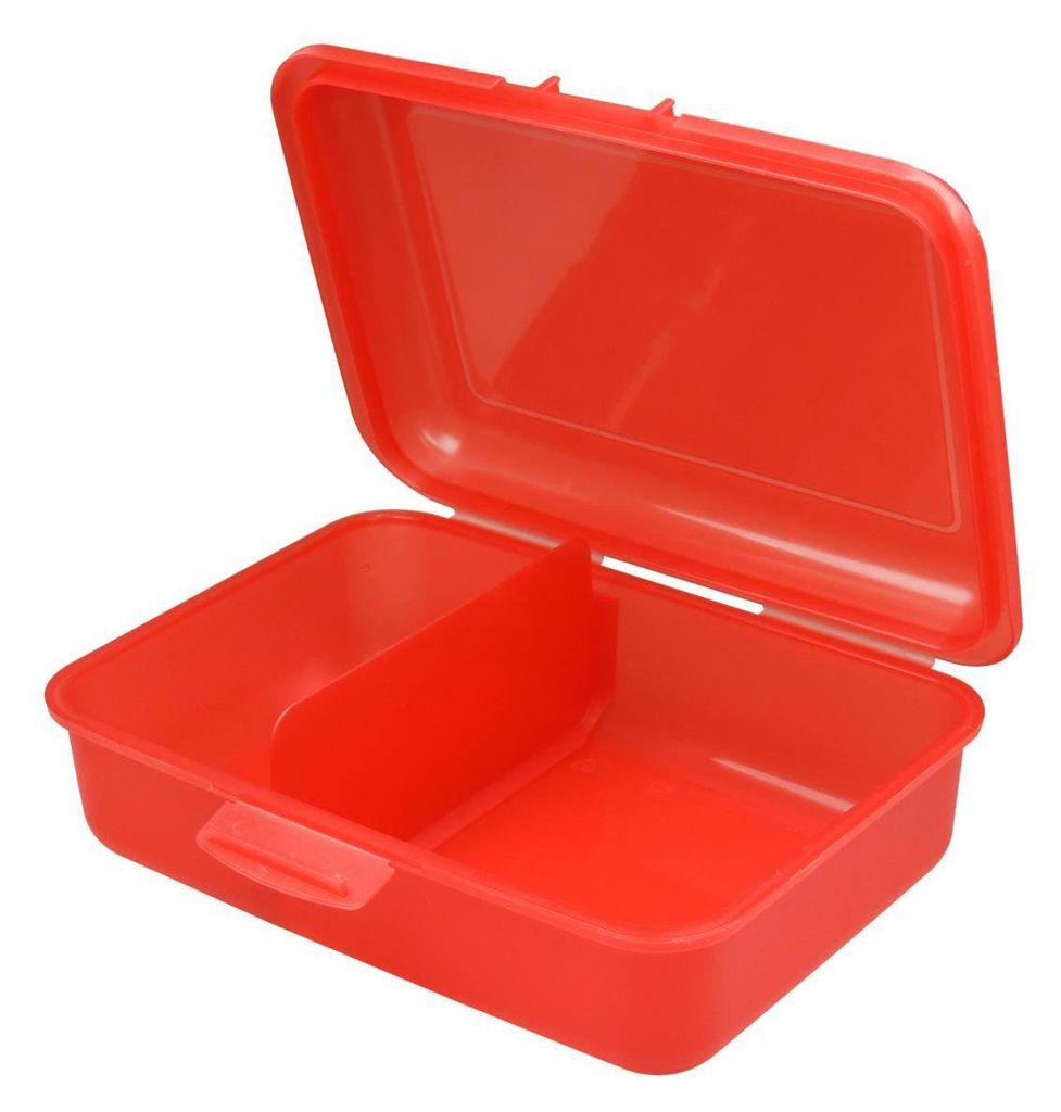 Brotdose Kinder mit Trennwand – "School-Box" mittel Germany und BPA-frei, robuste Lunchbox mit Klickverschluss für Schule & Freizeit - trend-...