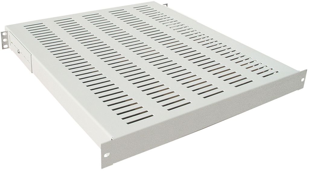 LogiLink 19" Schwerlast-Fachboden 1 HE (T) 600 mm lichtgrau