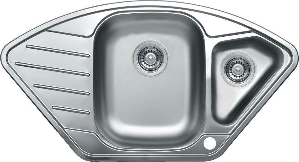 SOLIDO Eck-Einbauspüle EX 191, Edelstahl Produktbild 