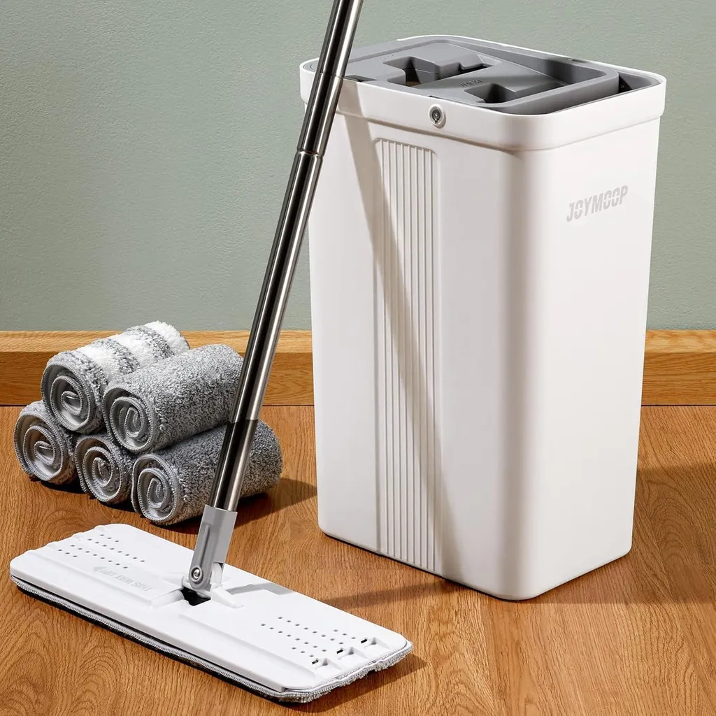 JOYMOOP Secchio Mop con Strizzatore Professionale | Set 5 Ricambi Microfibra