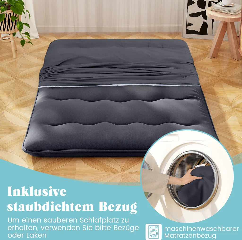 Matelas de couchage 140 x 200cm pour lit d'appoint invités et camping