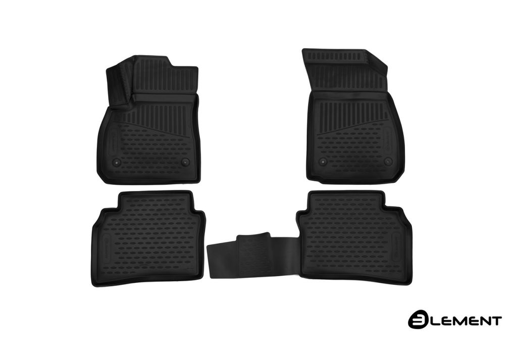 ELEMENT Gummi-Fussmatten 3D kompatible mit OPEL Insignia, 2017->, 4 tlg.