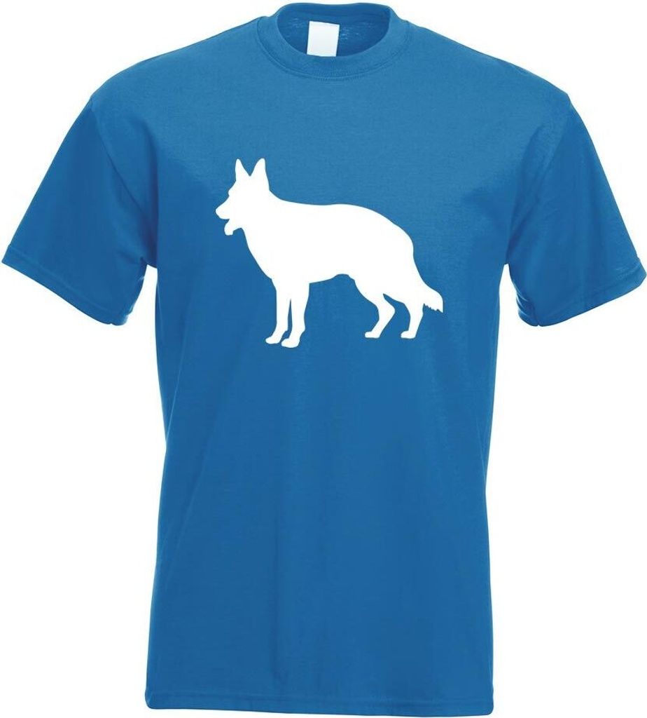 Kiwistar - T-Shirt - royal - Deutscher Schäferhund Hund Herren Funshirt Bedruckt Design Sprüche Spruch Motive - mit Motiv Bedruckt - Funshirt Des...
