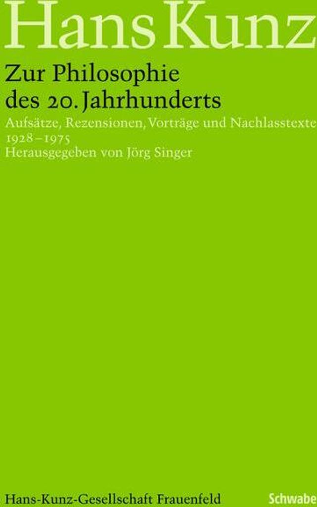 Zur Philosophie des 20. Jahrhunderts