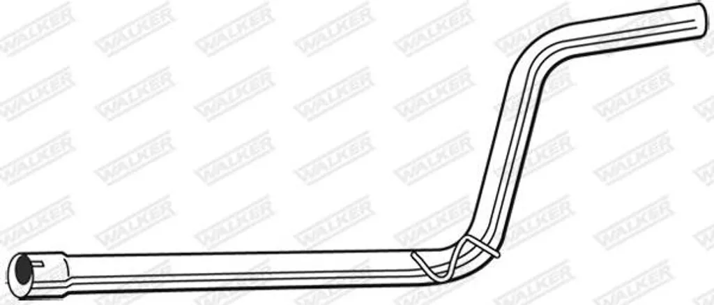 Tuyau d'échappement intermédiaire Walker 8951 compatible Caddy