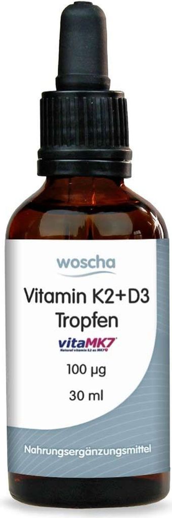 Woscha Vitamin K2+ D3 Tropfen 100 μg- 30 ml Flasche