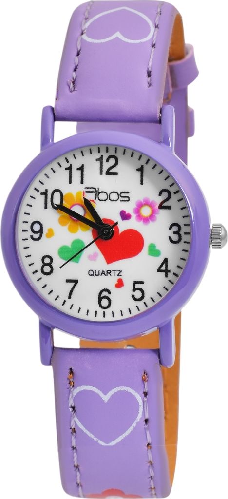 QBOS Kinderuhr mit Kunstlederionsarmband
