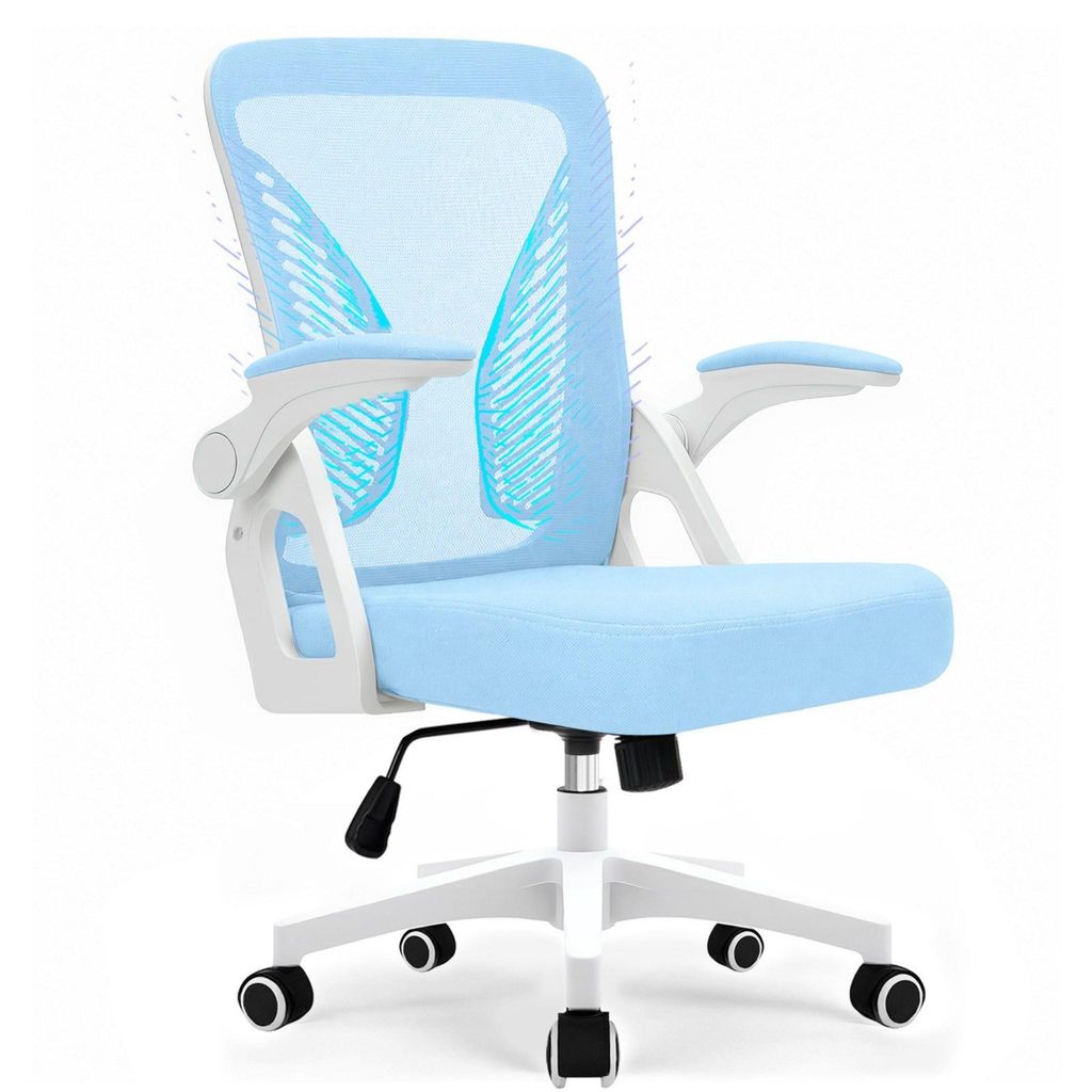 Bürostuhl ergonomisch mit Mesh-Rückenlehne, 90° klappbare Produktbild 