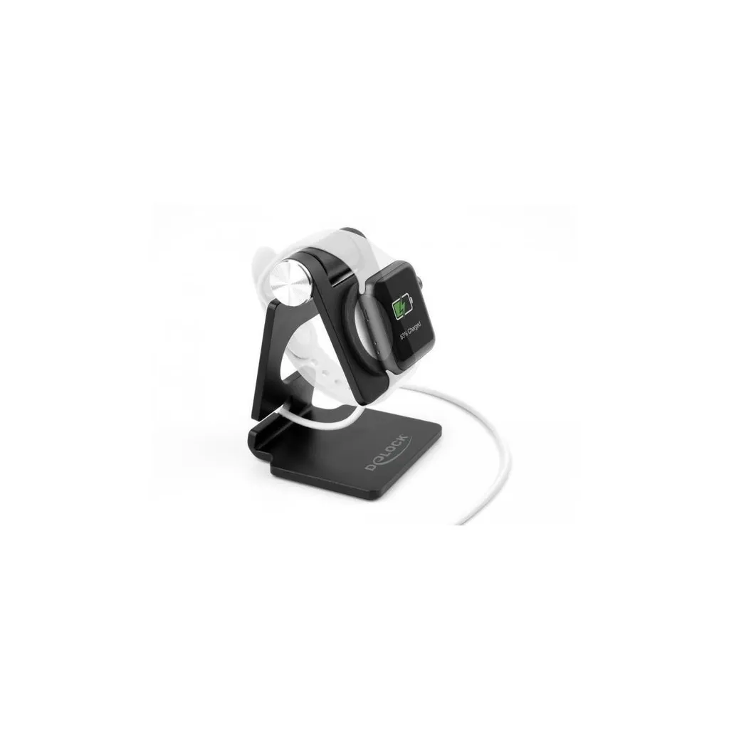 Support de charge pour montre intelligente Delock noir - Angle de vue net