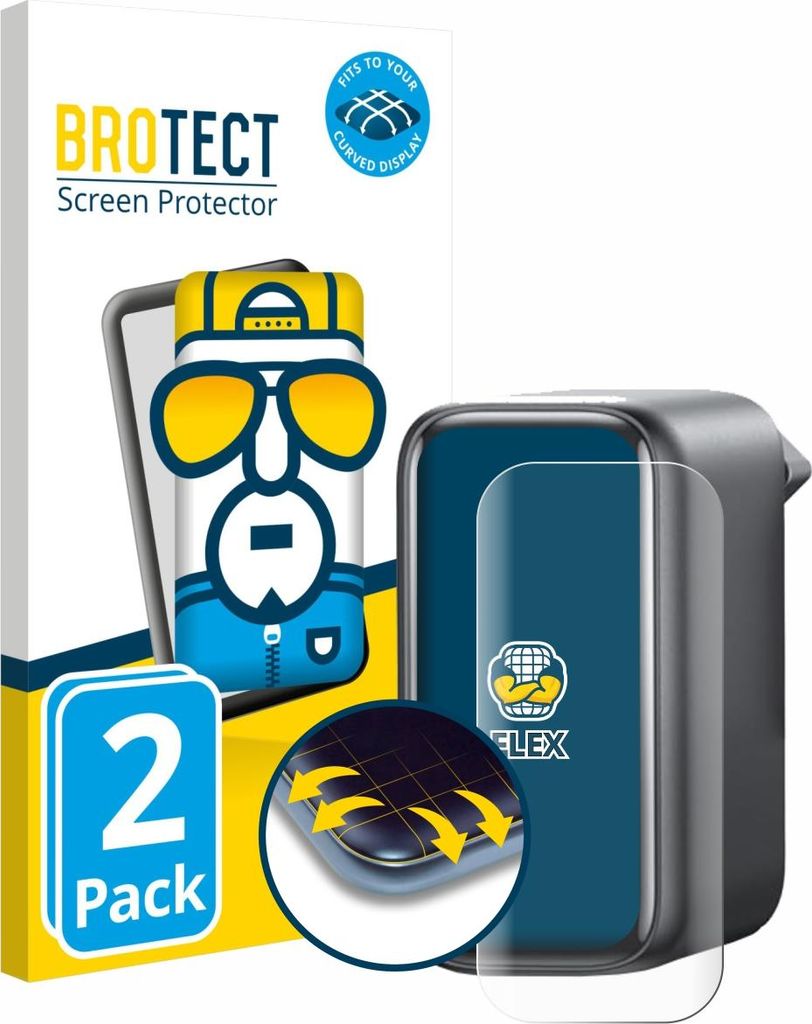 2x BROTECT Fullscreen Schutzfolie für Anker A2697 140W Displayschutz Folie Fullcover Klar Transparent