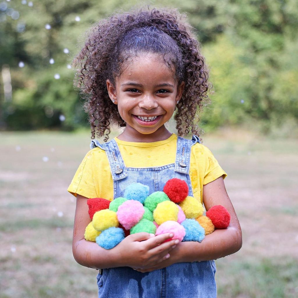 Wiederverwendbare Wasserbälle - 28 bunte Wasserbomben für Kinder, nachhaltige Alternative für Wasserschlachten, einfach zu reinigen, ab 3 Jahren