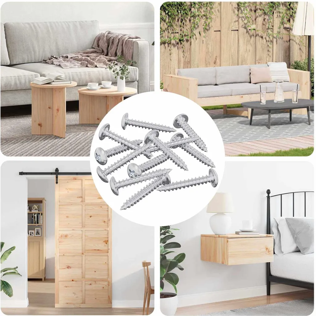 Vis à bois pour rénovation intérieure Argent Acier 9231 pcs vidaXL - 2