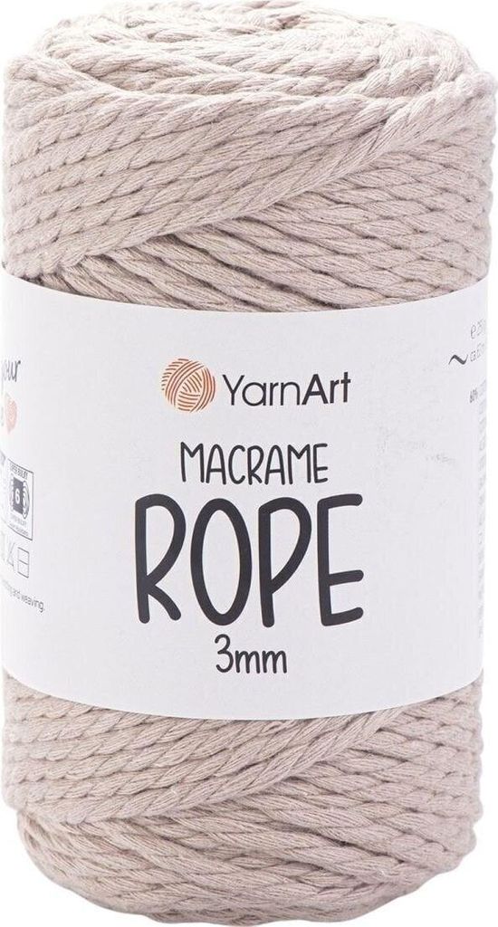 Yarn Art Macrame Rope 3 mm 63 m 753 Beige Sznurek Zdjęcie produktu 