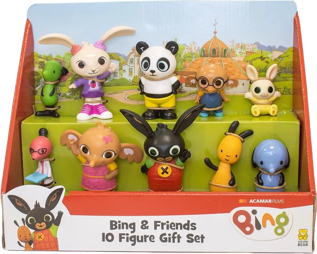 Pack de 10 figurines Bing & Friends pour enfants - Jouets d'éveil Bing