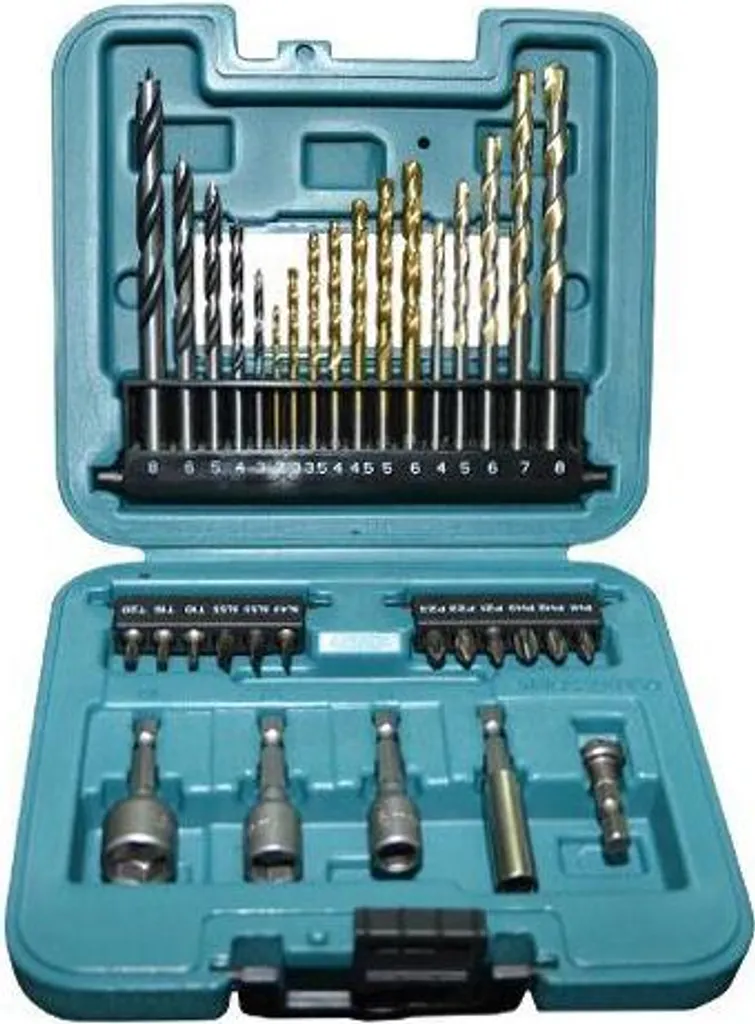 Makita B-68498 Set 34 Pz Punte e Inserti: Kit Professionale per Trapano