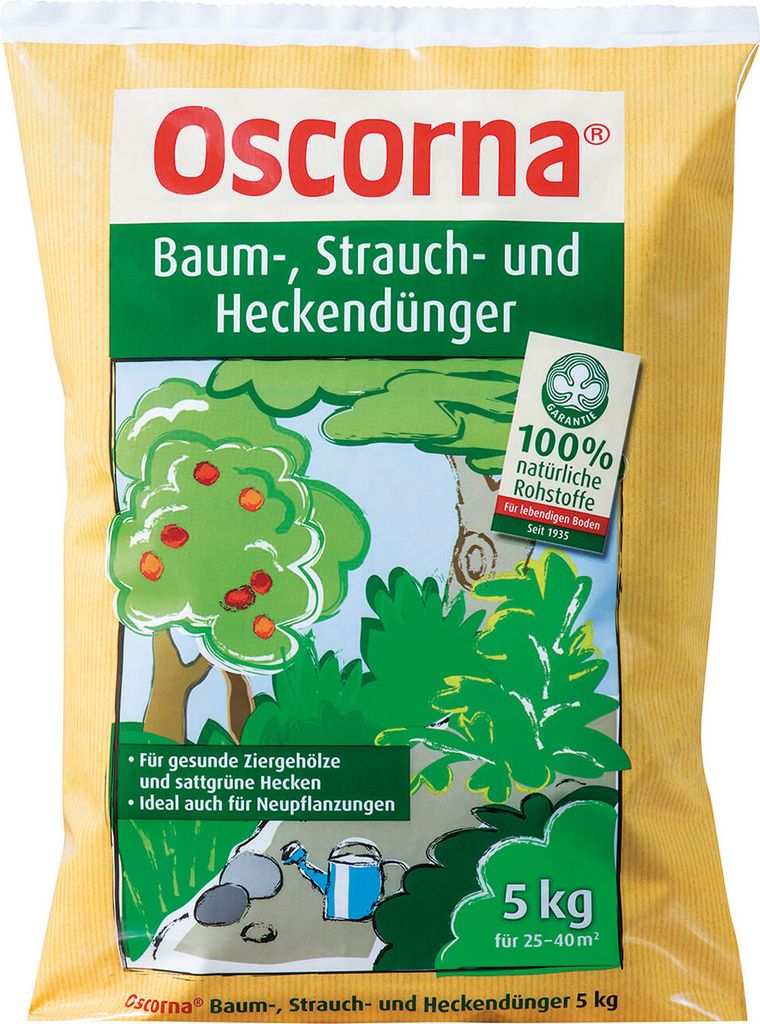 Oscorna Baum-, Strauch- und Heckendünger 5 kg Produktbild 