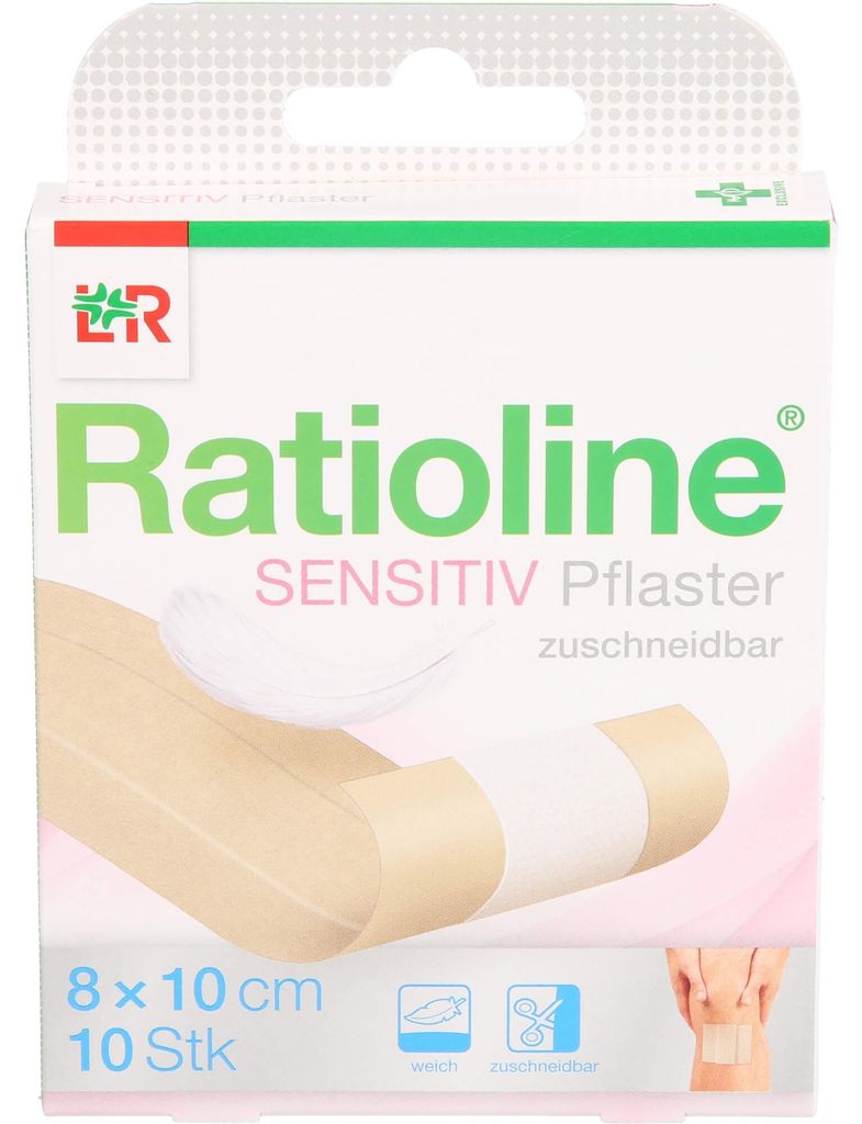 Ratioline sensitive Wundschnellverband 8 cmx1 m 1 St