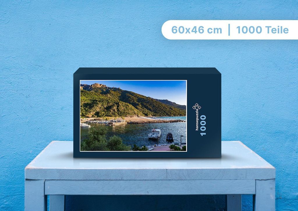 hansepuzzle 98435 - Küste Puzzle, 1000 Teile, Natur, 60,0 x 46,0cm mit hochwertiger Aufbewahrung, Kartonbox und wiederverschließbarem Beutel