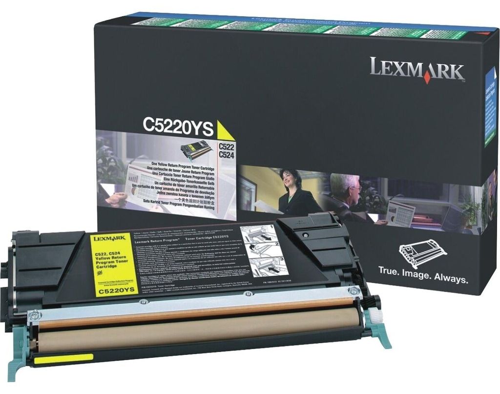Rückgabe-Toner / gelb / bis zu 3000 Seiten / für C522, C524 Produktbild 