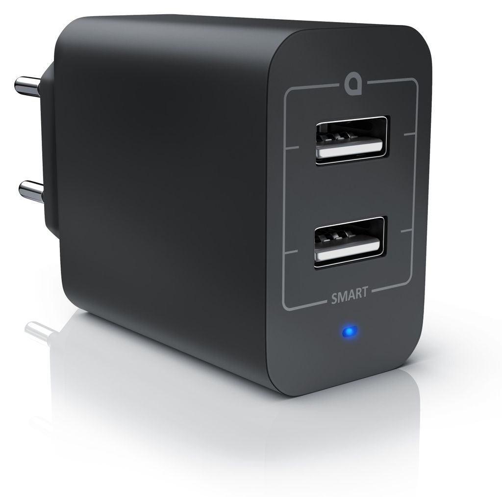 Ładowarka Aplic USB 4800 mA, 2-portowy zasilacz do telefonu Zdjęcie produktu 