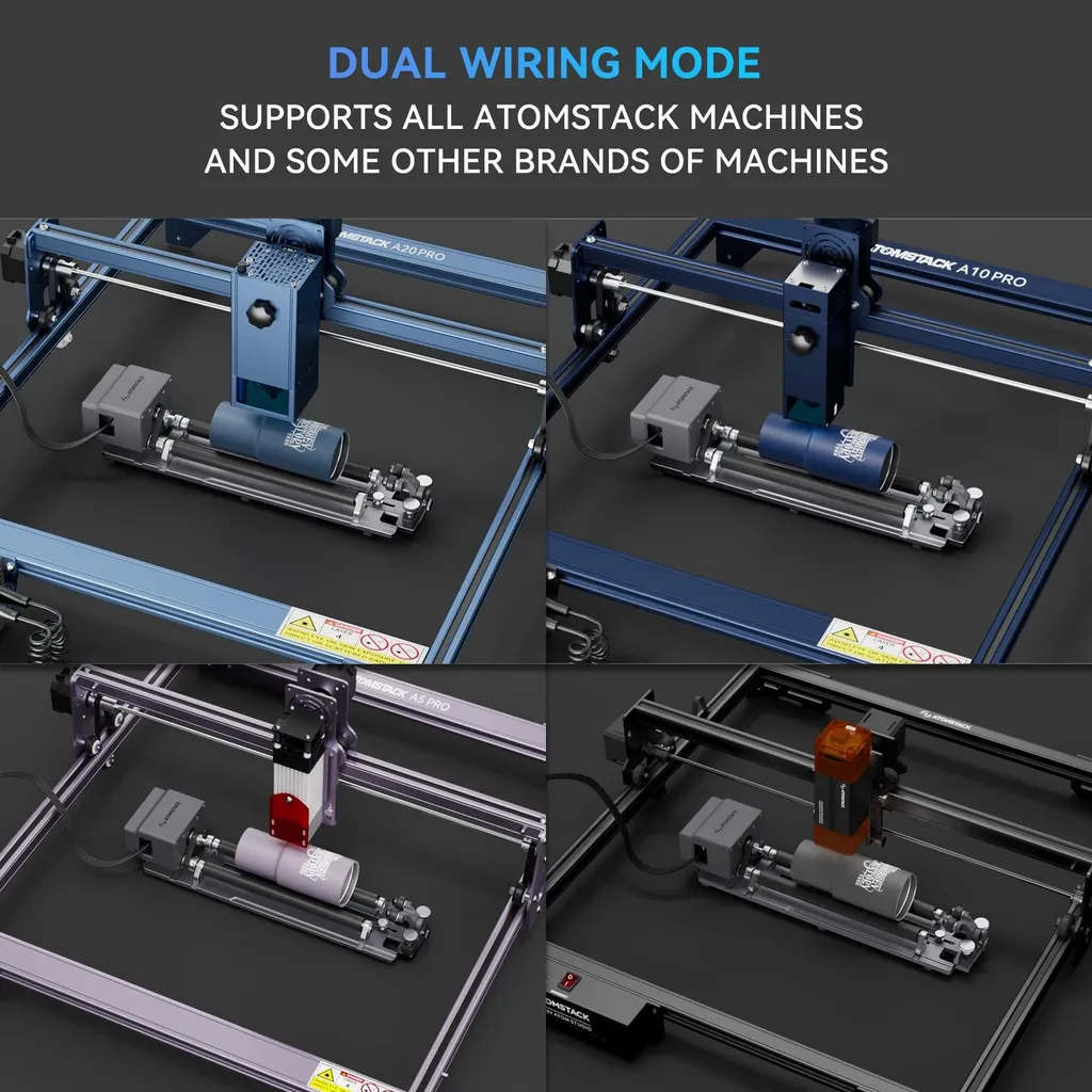 Module de Gravure Rotative Atomstack R6 pour Bouteilles et Tasses - 11