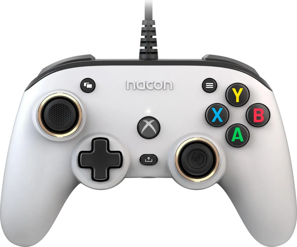 Nacon Pro Compact Wired Controller Bianco per Xbox Serie X|S e PC