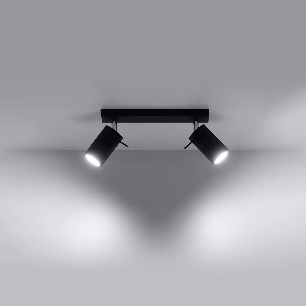 Sollux Lighting RING 2 SL.0092 | Offerta Lampada Soffitto Nera - 14