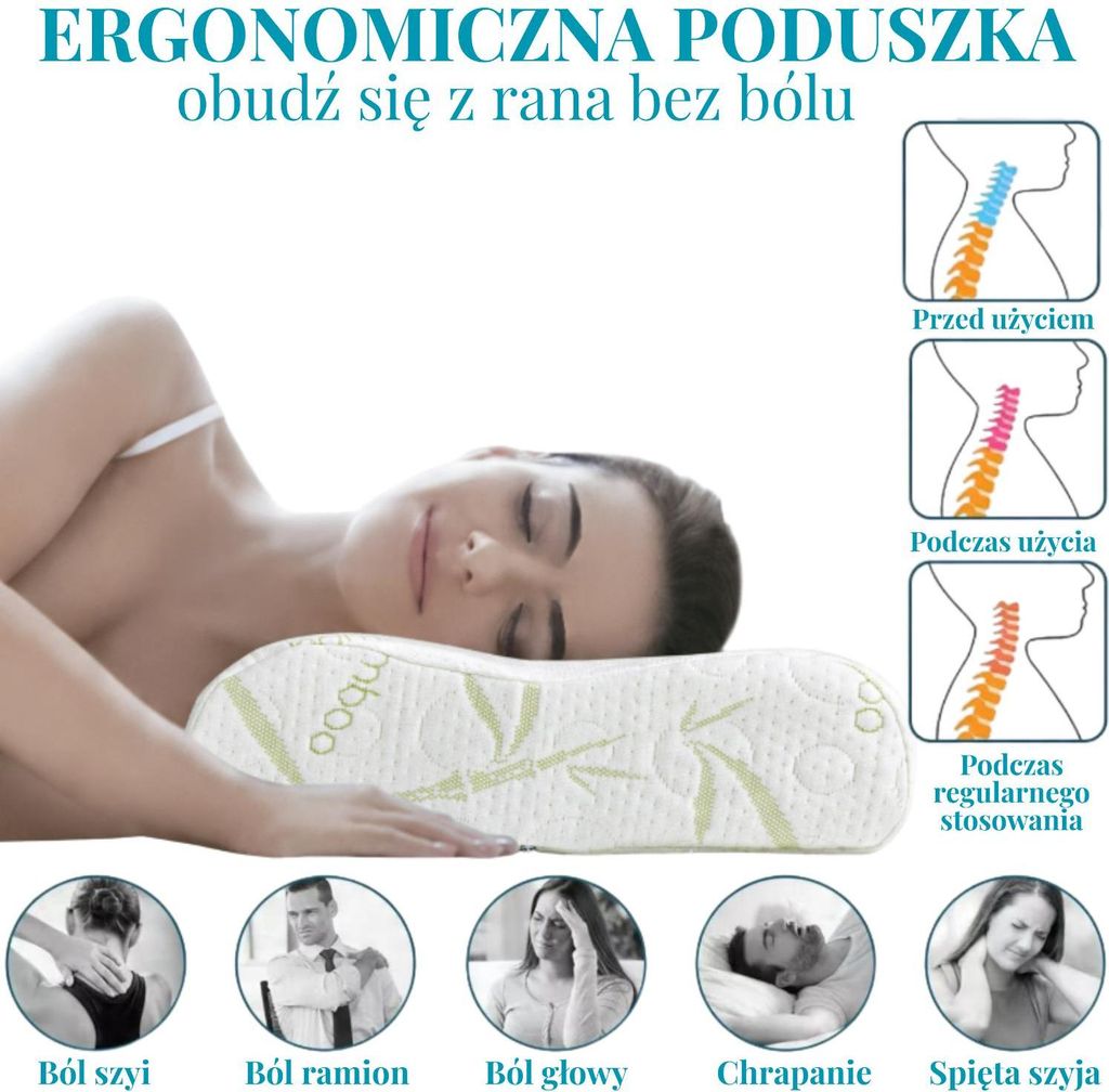 Orthopädisches Thermoelastisches Schlafkissen Memory-Schaum Produktbild 