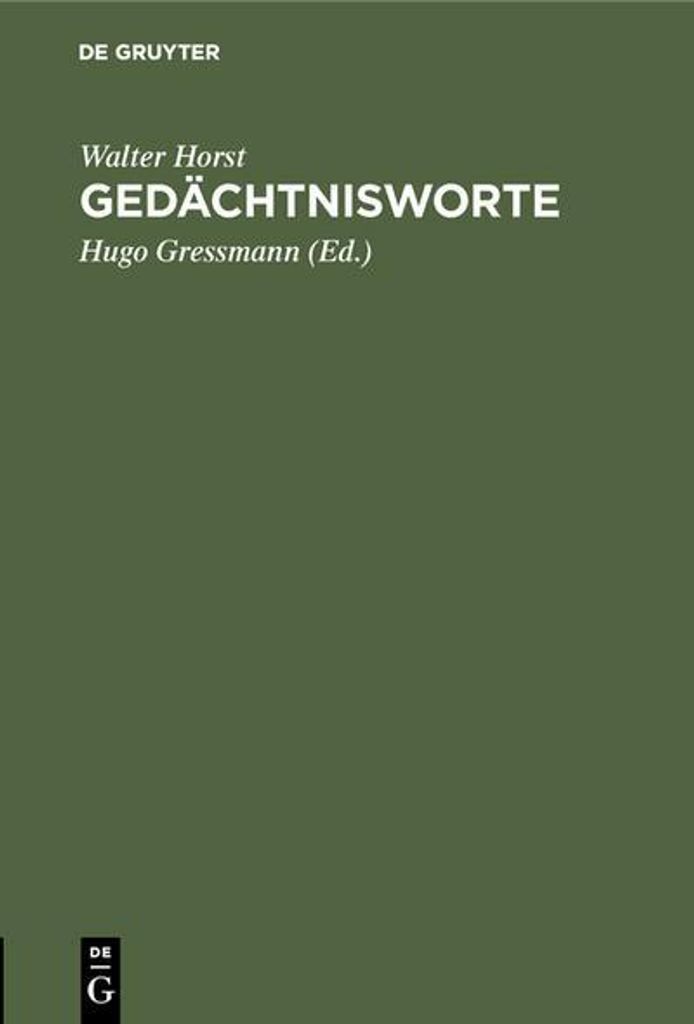 Gedächtnisworte