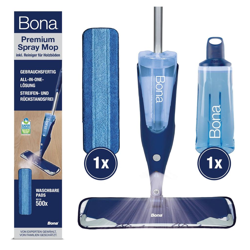 Bona Premium Spray Mop mit 1050 ml Reinigungsmittel für Produktbild 