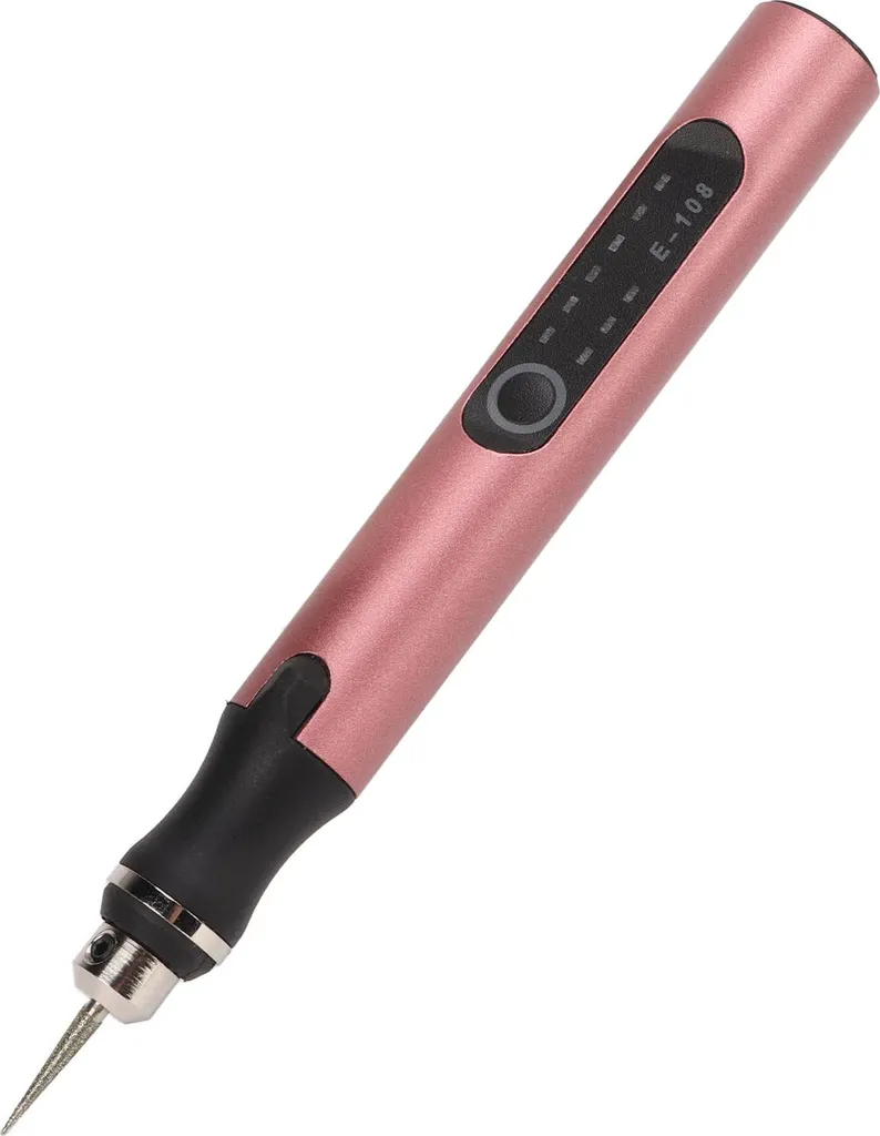 Stylo graveur électrique USB rechargeable or rose - Outil de précision - 3