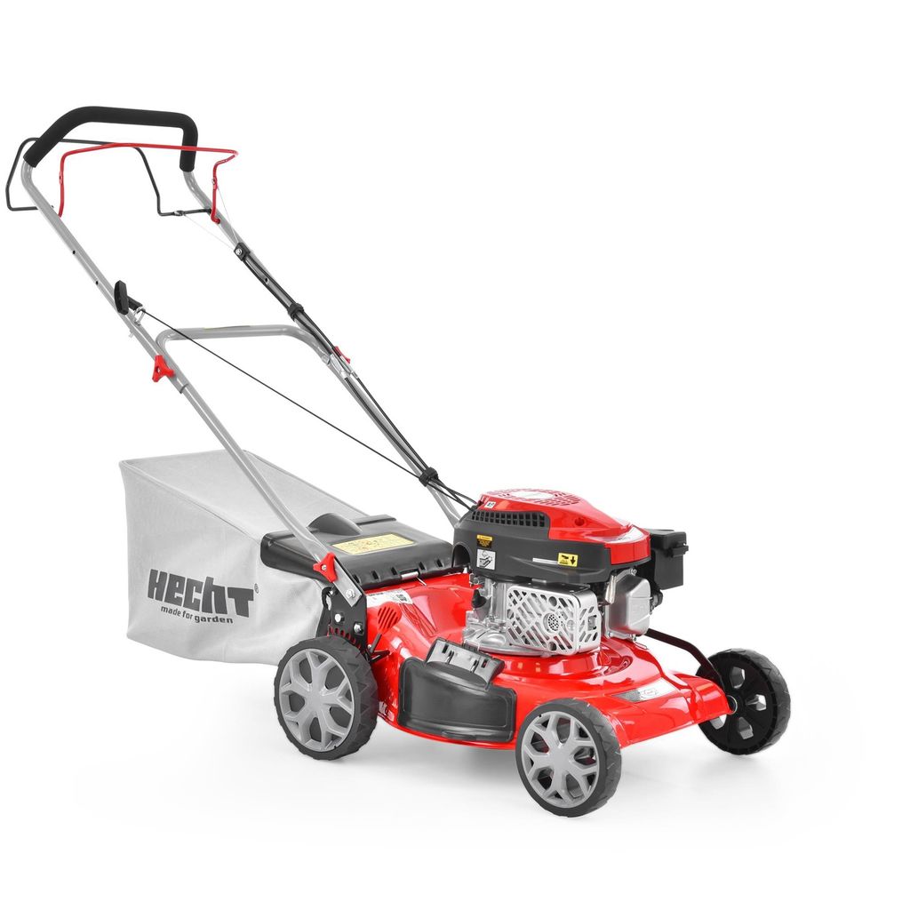 HECHT 546 SCW Rasenmäher Benzin mit Antrieb | 45 cm Schnittbreite | 55 L Fangkorb | Mulchen | 3,8 PS