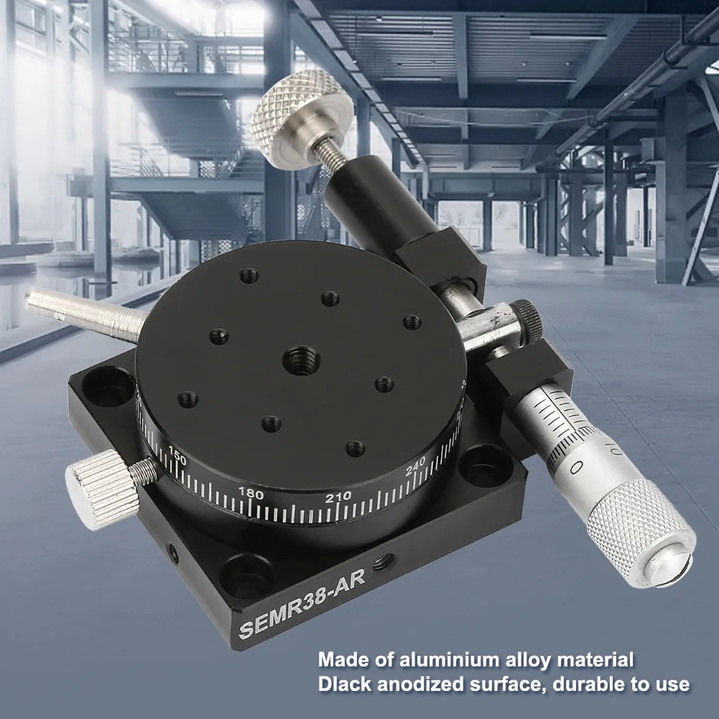 Plate-forme rotative manuelle pour alignement laser et mesure d'angle