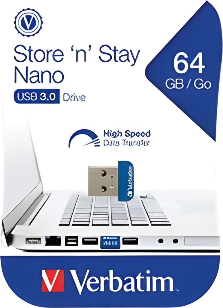 Pamięć USB 64 GB Verbatim 3.0 Nano Store'n Stay w sprzedaży Zdjęcie produktu 