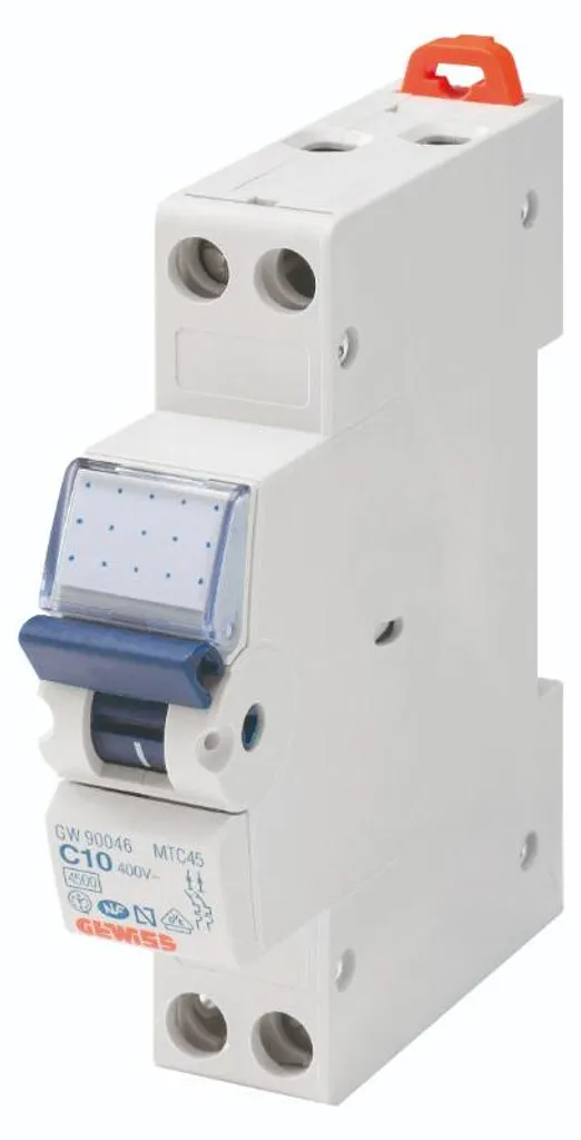 Gewiss GW90028 Disjoncteur 20A Compact 1 Module Rail DIN Courbe C