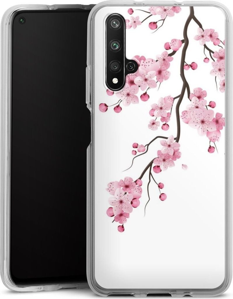 DeinDesign Handyhülle für Huawei Nova 5T Silikon Hülle Case Smartphone Schutzhülle Asien Japan Kirschblüten