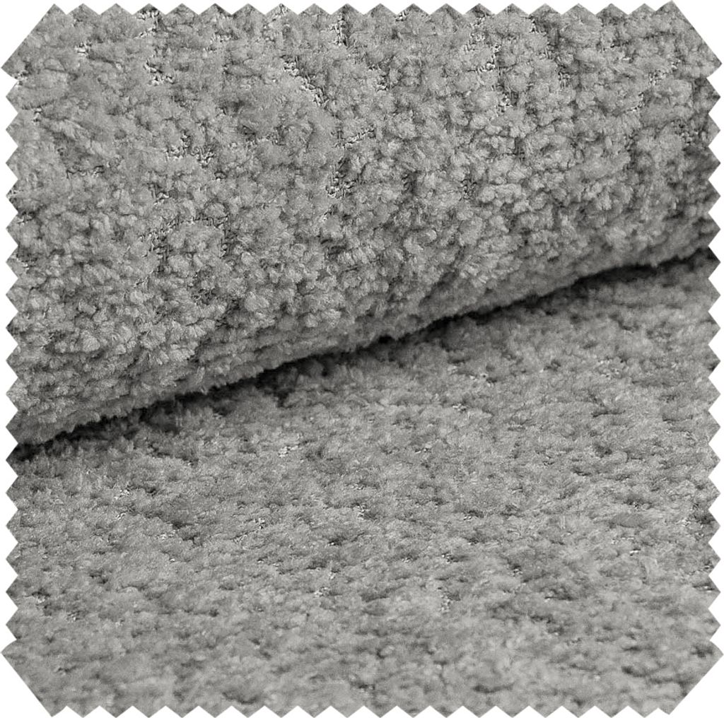 novely CORIO Bouclé Möbelstoff Luxus 3D Bouclé-Struktur Polsterstoff | Meterware | 1lfm - Farbe: 75 Hellgrau