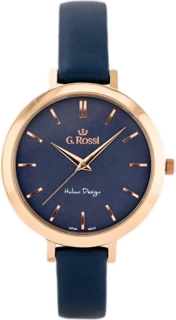 Montre G. Rossi GR11389A6F3 en acier inoxydable avec mouvement quartz précis