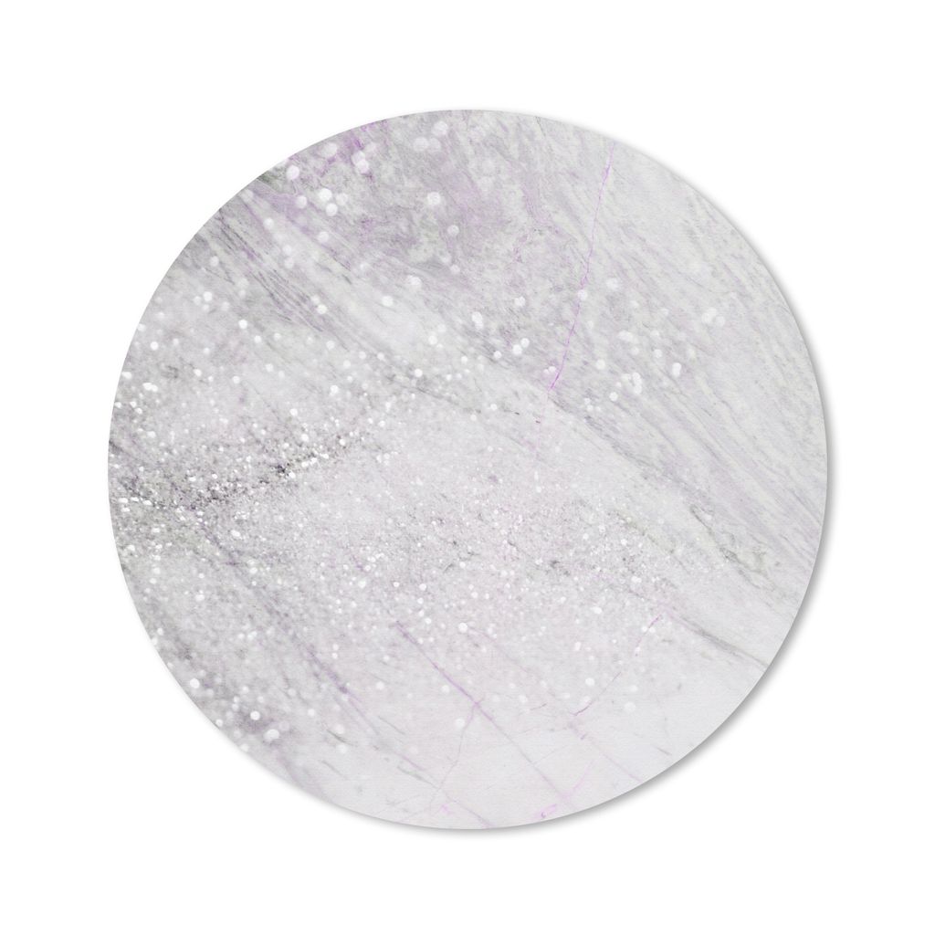MuchoWow Mauspad Mousepad Marmor - Adern - Violett 40x40 cm - Mousepads - Maus Mat - Pad - Mausunterlage - Schreibtisch Accessoires