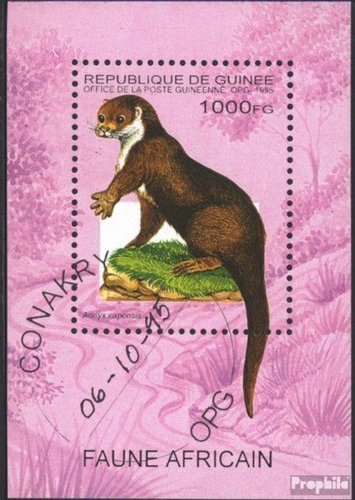Briefmarken Guinea 1995 Mi Block495 (kompl.Ausg.) gestempelt Afrikanische Tiere
