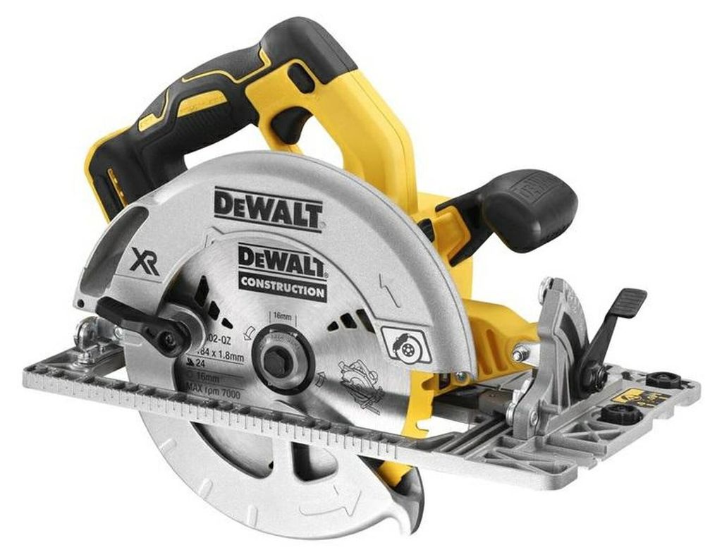 DEWALT Akku-Kreissäge 18V DCS572N 184mm mit Führungsschiene