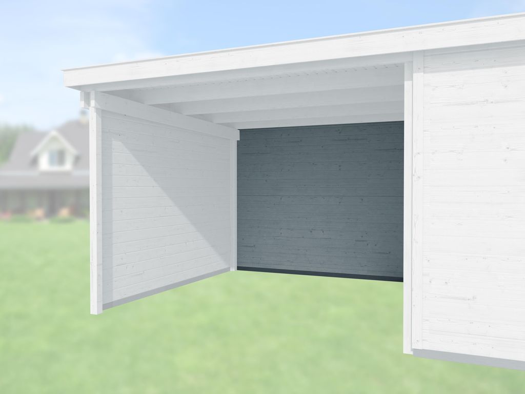 Weka Rückwand für Anbau 150 cm für Designhaus 126 und 172-grau