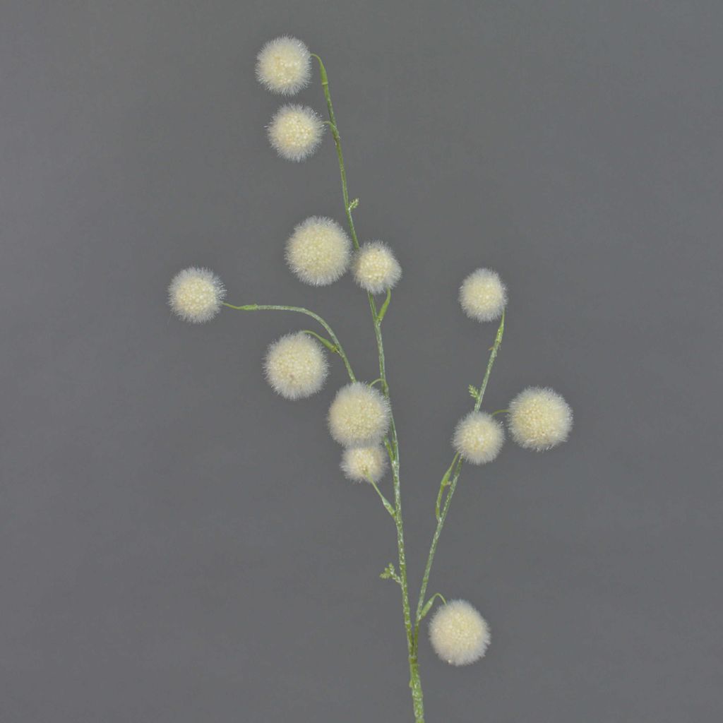 artplants.de Kunstzweig Zierlauch EMRAH, Creme, 80cm, Ø 2-4cm - Allium künstlich